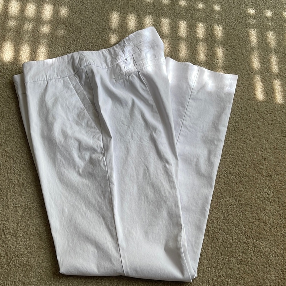 White Worthington Straight Leg Pants Size 14